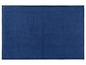 Eine dunkelblaue Badematte mit strukturierter Oberfläche.