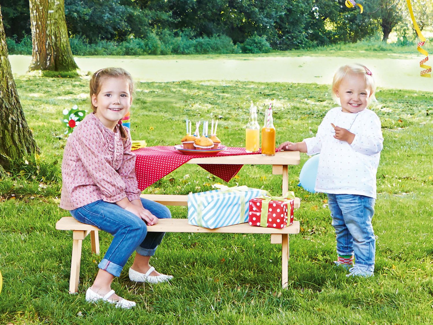 Pinolino Kindersitzgarnitur „Nicki für 4”, natur – Bild 2 von 2