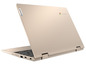 Ein goldfarbener Lenovo Chromebook Laptop, zugeklappt.
