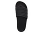 Schwarze Adidas-Sandalen mit drei Streifen