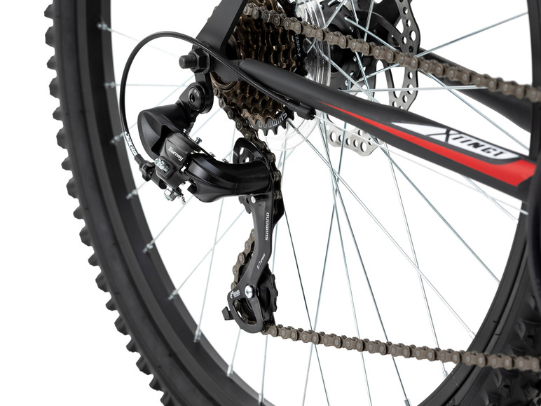 Gehe zu Vollbildansicht: KS Cycling Hardtail MTB 26" Xtinct grau-rot - Bild 23