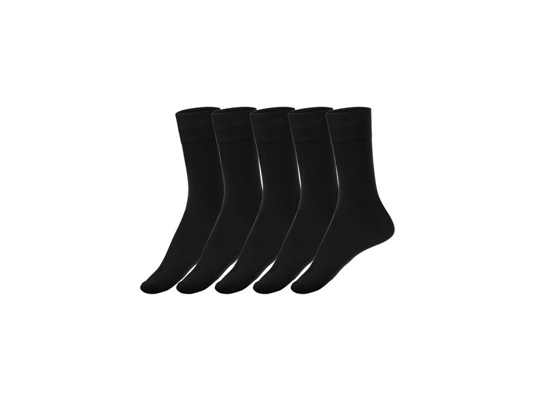 Gehe zu Vollbildansicht: LIVERGY® Socken Herren, 5 Paar, mit Pikeebund, verstärkte Ferse, Spitze, mit Baumwolle - Bild 2