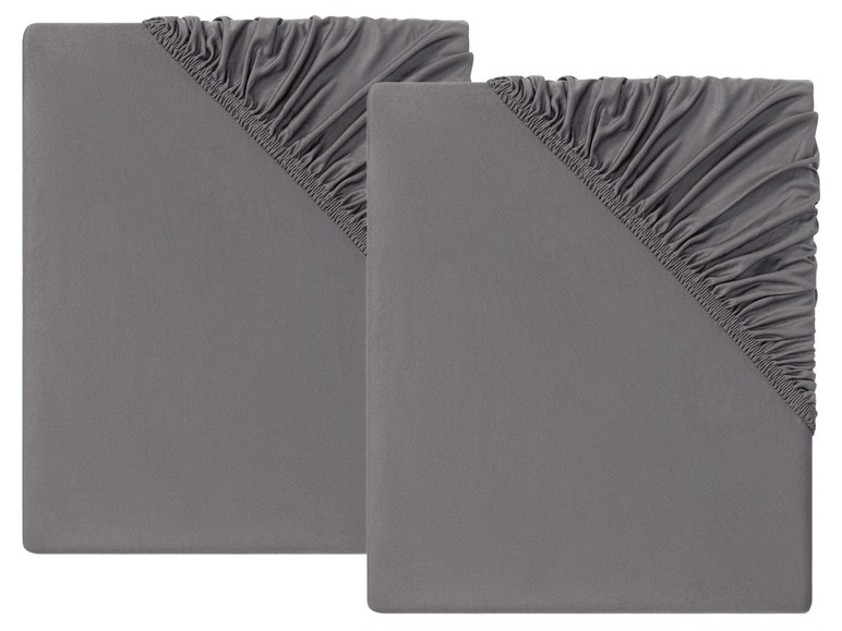 Gehe zu Vollbildansicht: MERADISO® Satin Spannbettlaken, 2 Stück, 90-100 x 200 cm, aus reiner Baumwolle - Bild 8
