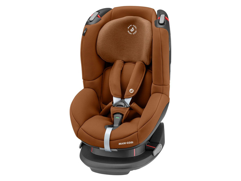 Ein Maxi-Cosi Autositz in brauner Farbe.