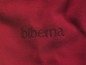 Roter Stoff mit Biberna Logo.