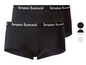 Zwei schwarze Bruno Banani Boxershorts.