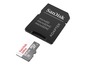 Eine 64 GB SanDisk Ultra microSD-Karte mit Adapter.