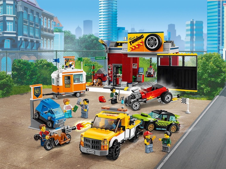 Gehe zu Vollbildansicht: LEGO® City 60258 »Tuning-Werkstatt« - Bild 6