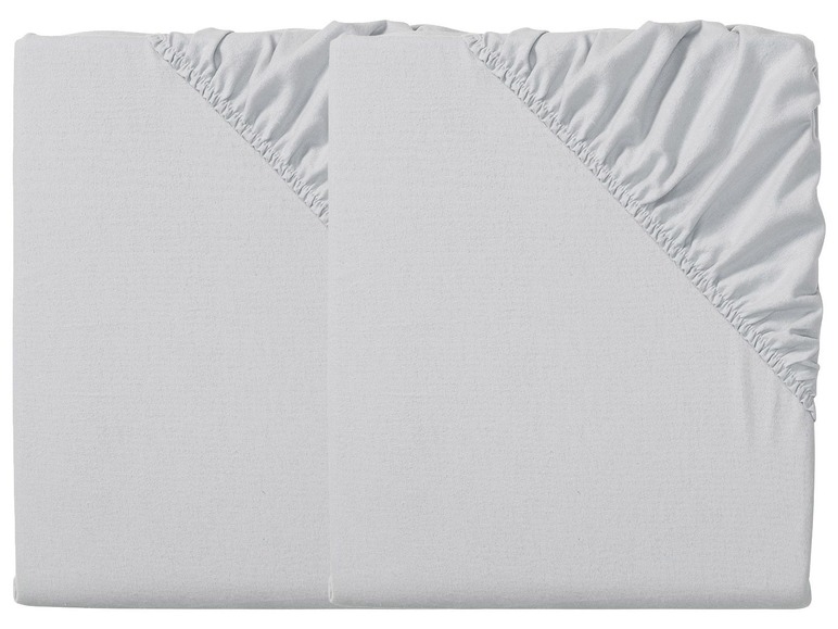 Gehe zu Vollbildansicht: MERADISO® 2 Feinbiber-Spannbettlaken, 90-100 x 200 x 25 cm - Bild 4