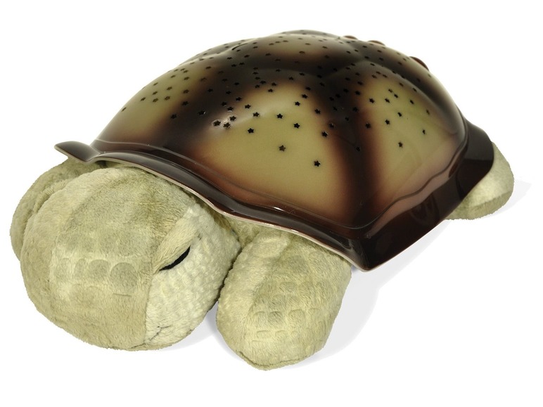 Eine niedliche Schildkröten-Nachtlampe mit Sternenprojektor.