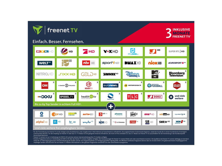 Gehe zu Vollbildansicht: freenet TV CI+ TV Modul von freenet TV inkl. 3 Monate gratis CI+ TV Modul für Antenne & Satellit - Bild 6