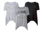 Drei Damen-T-Shirts mit Print, darunter eines mit Leopardenmuster