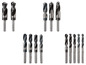 Ein Satz verschiedener Bohrertypen.