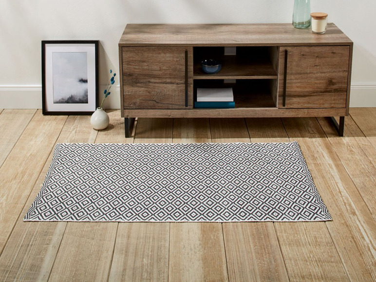 Gehe zu Vollbildansicht: MERADISO® Teppich, 67 x 120 cm, rutschhemmende Unterseite, aus reiner Baumwolle - Bild 8