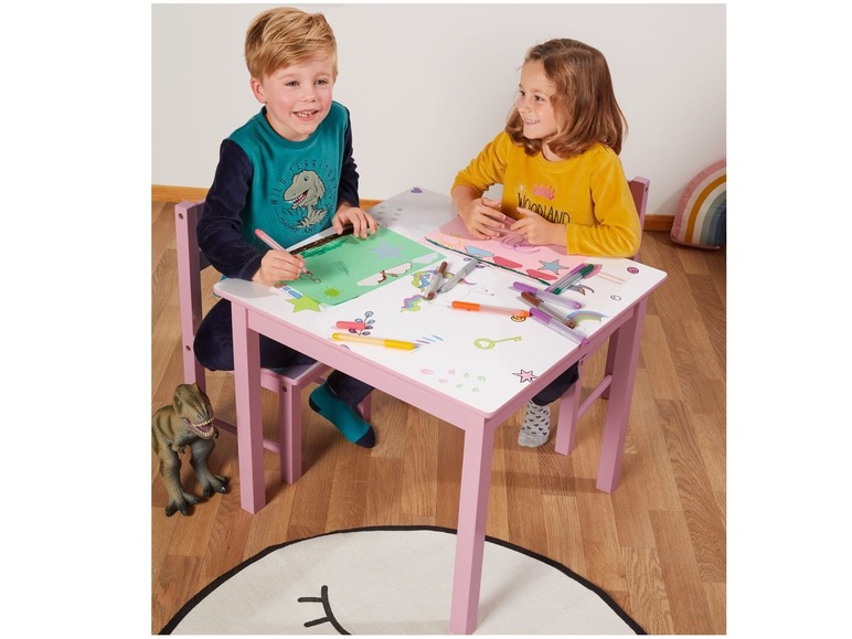 Gehe zu Vollbildansicht: LIVARNO LIVING® Kinder Tisch mit 2 Stühlen - Bild 6