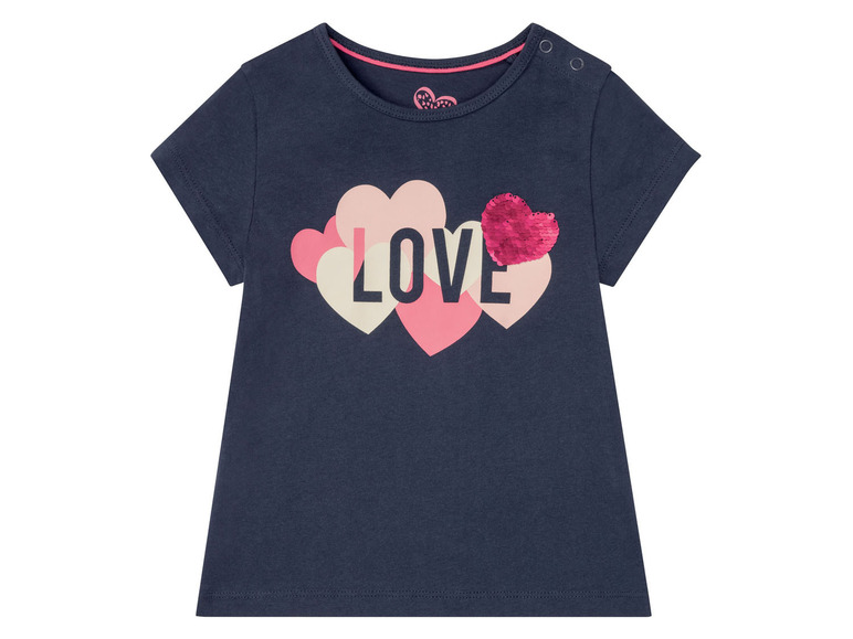 Gehe zu Vollbildansicht: lupilu® 2 Kleinkinder Mädchen T-Shirts, reine Baumwolle - Bild 5