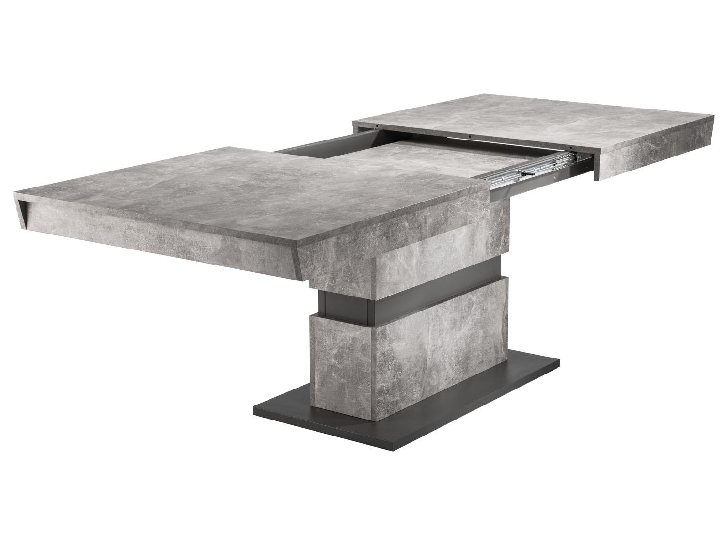 BYLIVING Esstisch Matthew (Beton, 140-195cm (ausziehbar)) – Bild 3 von 4