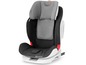 Kinderkraft Autositz mit grauer Polsterung.