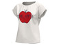 Weißes T-Shirt mit rotem Apfel und dem Schriftzug 'THE APPLE'