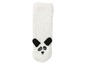 Weiche weiße Socken mit Panda-Motiv.