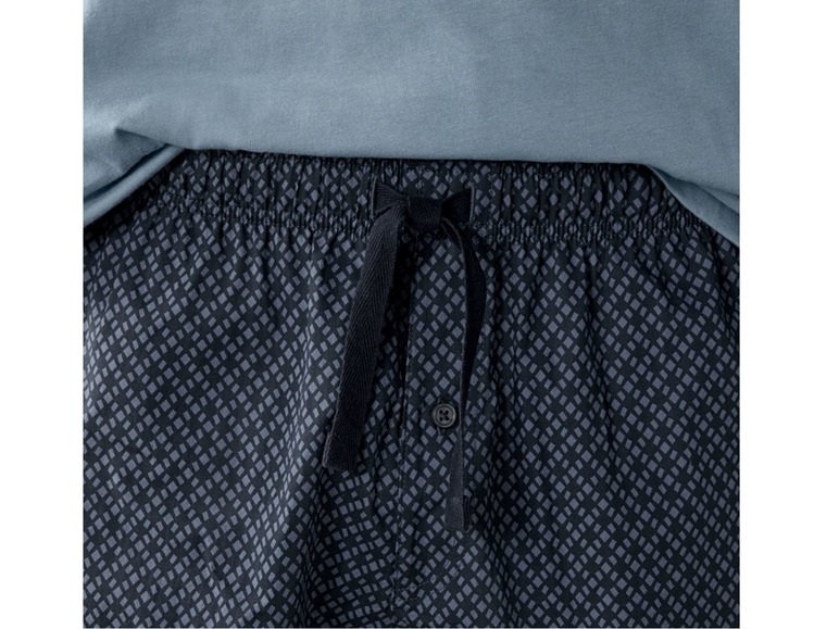 Gehe zu Vollbildansicht: LIVERGY® Shorty Pyjama Herren, Hose mit Eingrifftaschen, mit Baumwolle - Bild 14