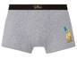 Graue Boxershorts mit The Simpsons-Motiv.