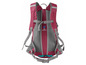 Ein roter Air Breathe Rucksack mit Mesh-Rücken.