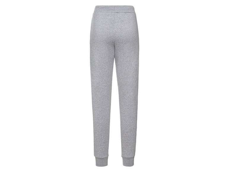 Graue Jogginghose mit elastischem Bund.