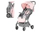 Kinderkraft Buggy in Rosa und Grau, zusammengeklappt und ausgeklappt.