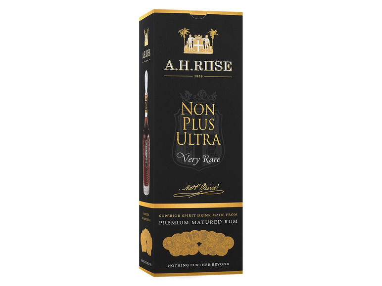 Gehe zu Vollbildansicht: A.H. Riise Non Plus Ultra Very Rare (Rum-Basis) mit Geschenkbox 42% Vol - Bild 3