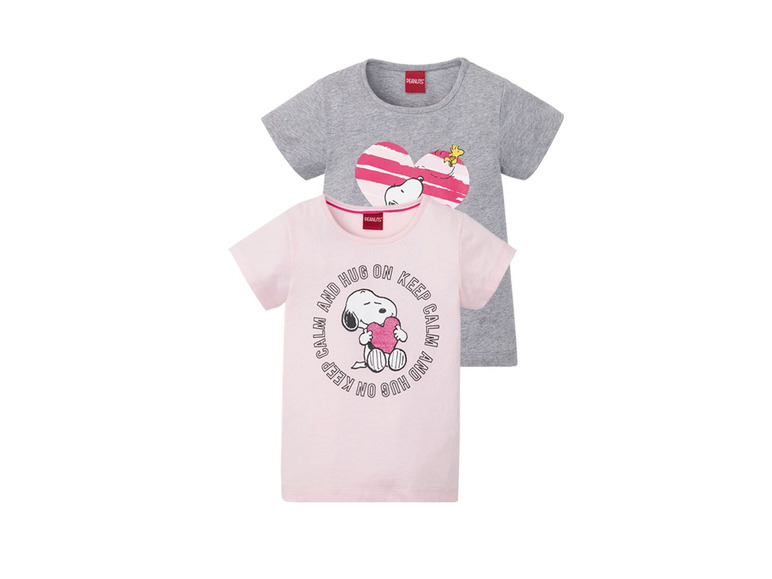 Gehe zu Vollbildansicht: Kinder/ Kleinkinder T-Shirt Mädchen, 2 Stück, aus reiner Baumwolle - Bild 14
