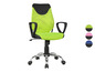 Grüner Bürostuhl mit Armlehnen und Rollen