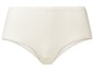 Weiße Damen-Unterhose mit Spitze.