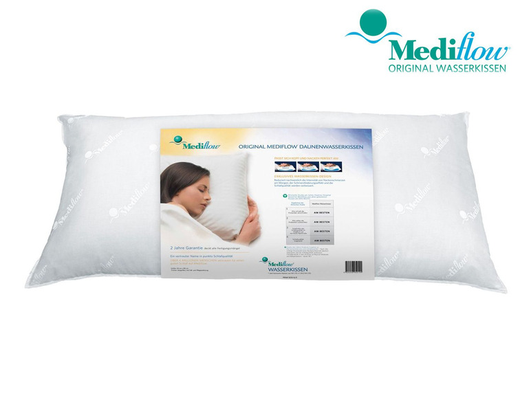 Gehe zu Vollbildansicht: Mediflow 5011 Das Original Wasserkissen mit Premium Daune - Bild 1