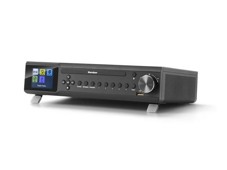 Gehe zu Vollbildansicht: Karcher RA 2060D-B Unterbauradio mit CD-Player, DAB+ Radio, MP3-Wiedergabe über USB und Bluetooth - LED Licht - Bild 2