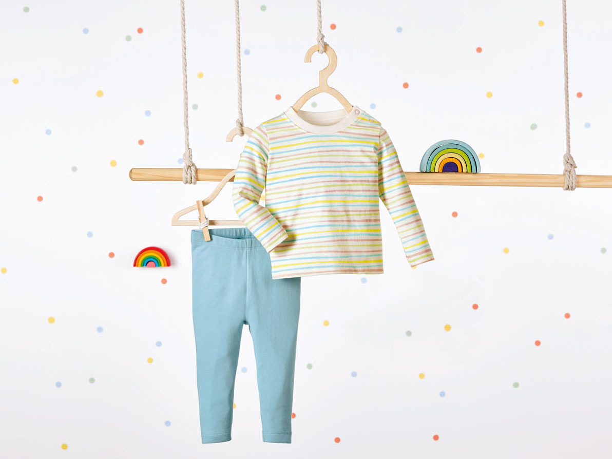 LUPILU® Baby Set (Streifen/hellblau, 50/56) – Bild 2 von 4