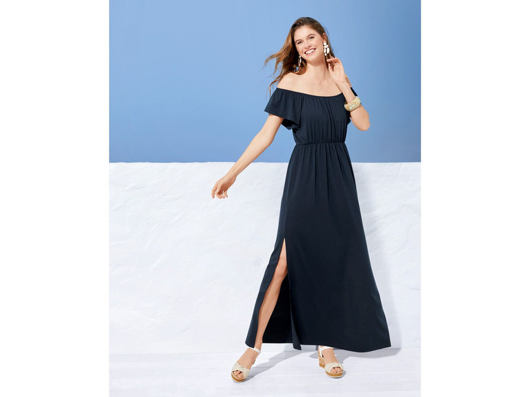Gehe zu Vollbildansicht: ESMARA® Kleid Damen, mit langen Seitenschlitzen - Bild 9