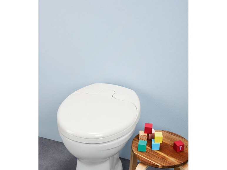 Gehe zu Vollbildansicht: MIOMARE® WC-Sitz, 150 kg Belastbarkeit, mit integriertem Kindersitz, Absenkautomatik - Bild 8