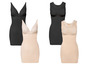 Schwarze und beige Shapewear-Kleider mit Spitze.