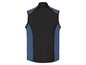 Schwarze und dunkelblaue Weste ohne Ärmel