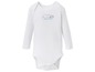 Weißer Baby-Strampler mit langen Ärmeln und 'Little Dreamer' Aufdruck