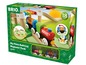BRIO My First Railway Beginner Pack mit Holzzug und Schienen.