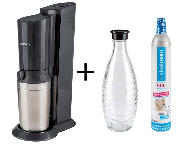 Gehe zu Vollbildansicht: Sodastream Wassersprudler »Crystal«, 0,6 l Glaskaraffe, Aluminiumzylinder für 60 l Wasser - Bild 2
