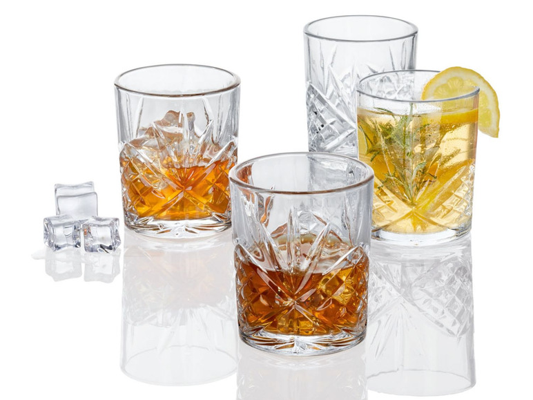 Gehe zu Vollbildansicht: ERNESTO® Longdrink-Glas/ Gin-Whiskey-Wasser Glas, 4er - Bild 4