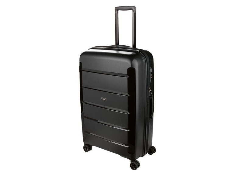 Gehe zu Vollbildansicht: TOPMOVE® Koffer, 73 L Volumen, maximal 25 kg Füllgewicht, mit 4 Rollen, schwarz - Bild 1