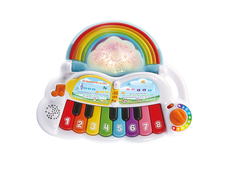 Gehe zu Vollbildansicht: vtech Babys Regenbogen-Keyboard, mit Liedern und Melodien - Bild 4