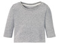 Ein graues Langarmshirt für Babys.