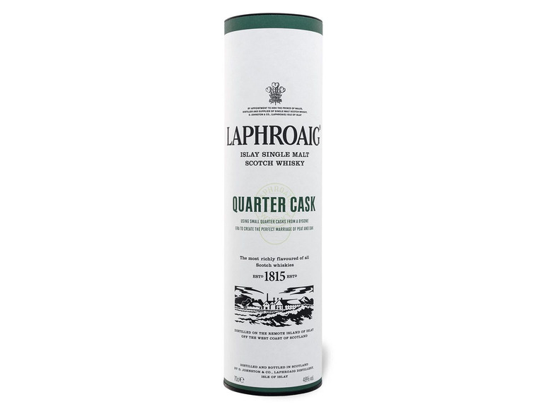 Quarter Scotch Cask Vol Laphroaig mit Islay Single 48% Whisky Geschenkbox Malt