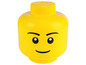 Ein gelber LEGO-Kopf, der als Aufbewahrungsbox verwendet wird.