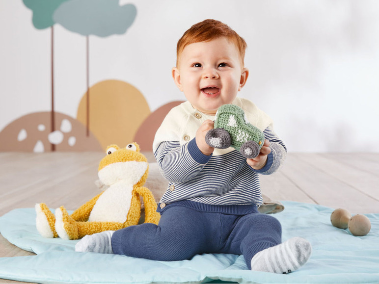 Gehe zu Vollbildansicht: LUPILU® Baby Strickhose »Pure Collection« Jungen, mit modischen Zierknöpfen  - Bild 35